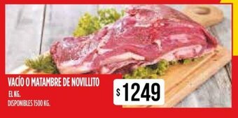 Supermercados Vea Vacío o Matambre de Novillito oferta