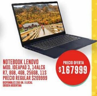 Supermercados Vea Notebook Lenovo oferta