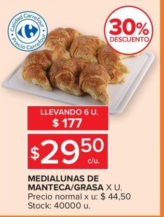 Carrefour Medialunas de Manteca/Grasa oferta