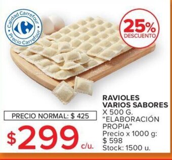 Carrefour Ravioles Varios Sabores oferta