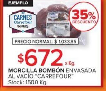 Carrefour Morcilla Bombón oferta