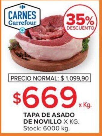 Carrefour Tapa de Asado De Novillo oferta