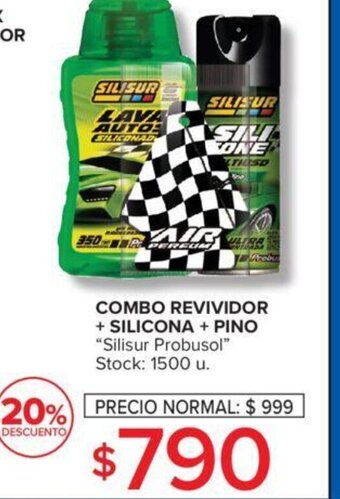Carrefour Combo Revividor + Silicona + Pino oferta
