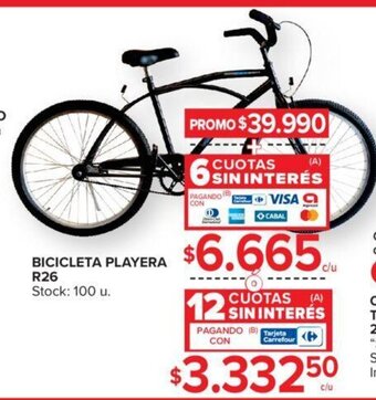 Carrefour Bicicleta Playera R26 oferta