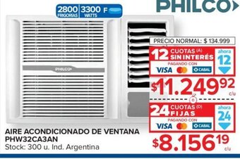Carrefour Aire Acondicionado de Ventana PHW32CA3AN oferta