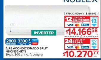 Carrefour Aire Acondicionado Split NBXIN32H17N oferta