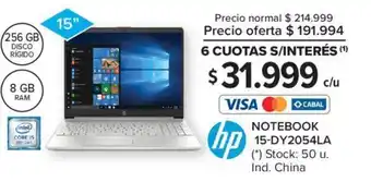 Carrefour Notebook 15-DY2054LA oferta