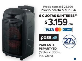 Carrefour Parlante PsParty50 oferta
