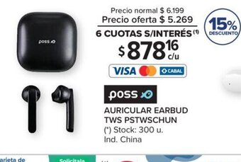Carrefour Auricular Earbud Tws Pstwschun oferta
