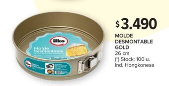 Carrefour Molde Desmontable Gold oferta
