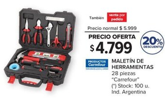 Carrefour Maletín de Herramientas oferta