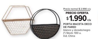 Carrefour Porta Maceta Deco De Pared oferta