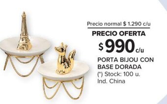Carrefour Porta Bijou Con Base Dorada oferta