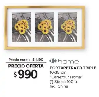 Carrefour Portaretrato Triple oferta