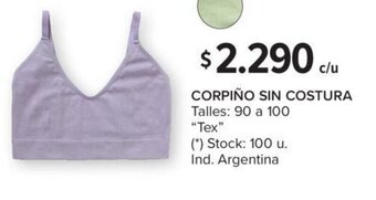 Carrefour Corpiño Sin Costura oferta