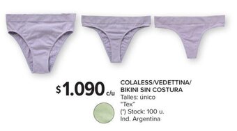 Carrefour Colaless/Vedettina/Bikini Sin Costura oferta