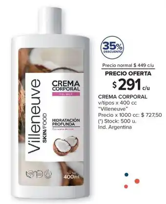 Carrefour Crema Corporal oferta