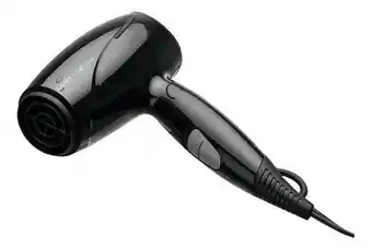 Secador de pelogama italy eolic travel negro 110v/220v