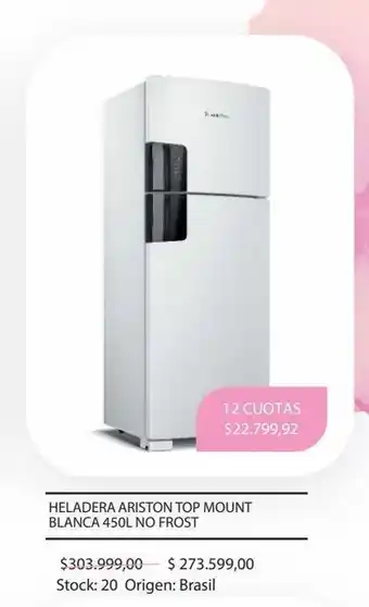 Jumbo Heladera ariston 450l oferta