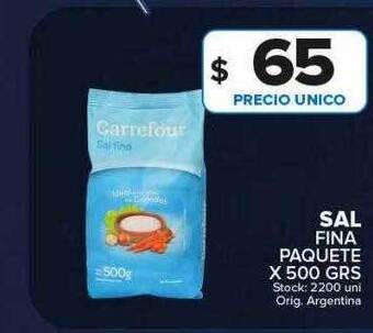 Carrefour Maxi Sal fina paquete oferta