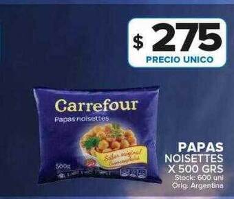 Carrefour Maxi Papas noisettes oferta