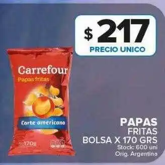 Carrefour Maxi Papas fritas bolsa oferta
