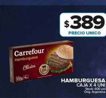 Carrefour Maxi Hamburguesa oferta