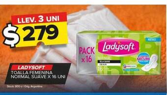 Carrefour Maxi Ladysoft toalla femenina normal suave oferta