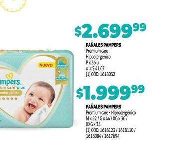Makro Pañales pampers oferta