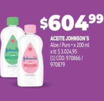 Makro Aceite johnson's oferta