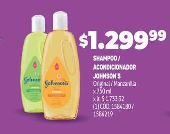 Makro Shampoo-acondicionador johnson's oferta