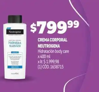 Crema corporal neutrogena