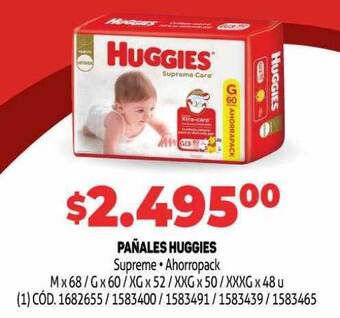 Makro Pañales huggies oferta