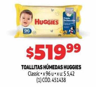 Makro Toallitas humedas huggies oferta