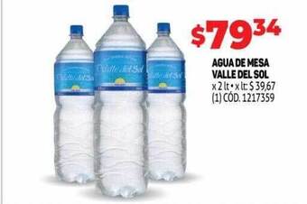 Makro Agua de mesa valle del sol oferta