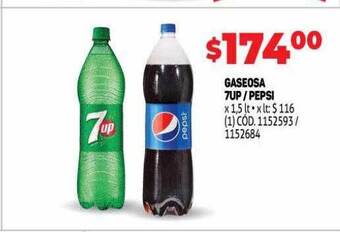 Makro Gaseosa 7up-pepsi oferta