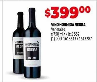Makro Vino hormiga negra oferta