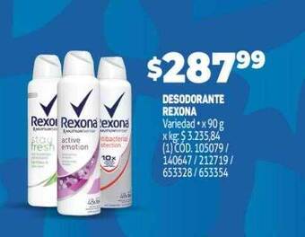 Makro Desodorante rexona oferta