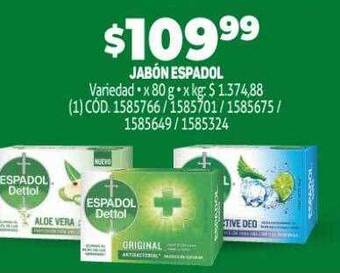 Makro Jabon espadol oferta
