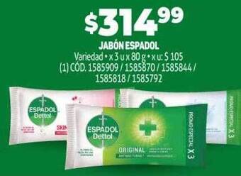 Makro Jabon espadol oferta