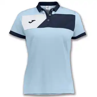 Joma Polo manga corta mujer crew ii celeste marino oferta