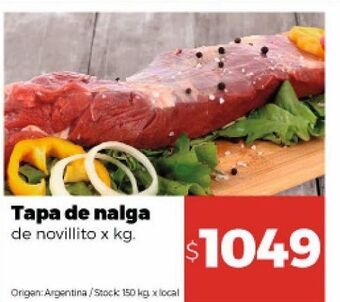 Disco Tapa de nalga de novillito kg oferta