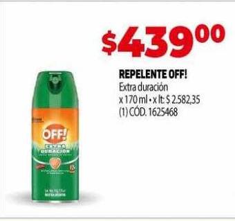Makro Repelente off! extra duración oferta
