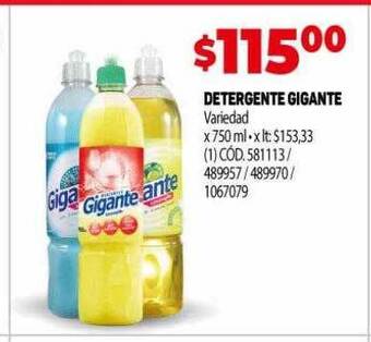 Makro Detergente gigante oferta