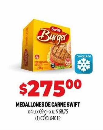 Makro Medallones de carne swift oferta