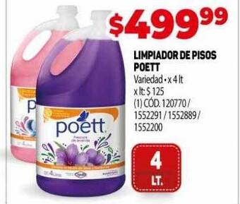 Makro Limpiador de pisos poett oferta