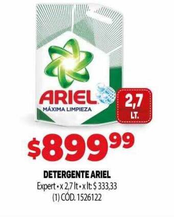 Makro Detergente ariel expert oferta