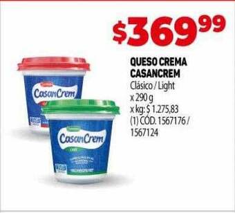 Makro Queso crema casancrem oferta