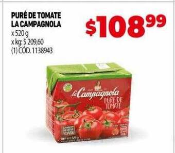 Makro Puré de tomate la campagnola oferta