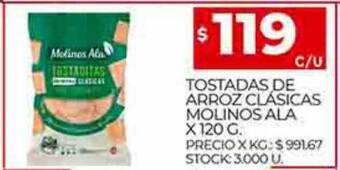 Supermercados DIA Tostadas de arroz clásicas molinos ala oferta